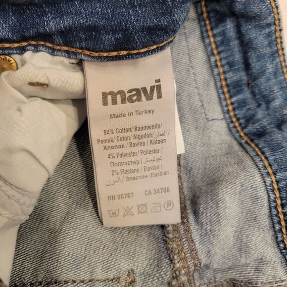 Mavi Ada Boyfriend Jeans Skinny Style Size 24/29 - Picture 8 of 9